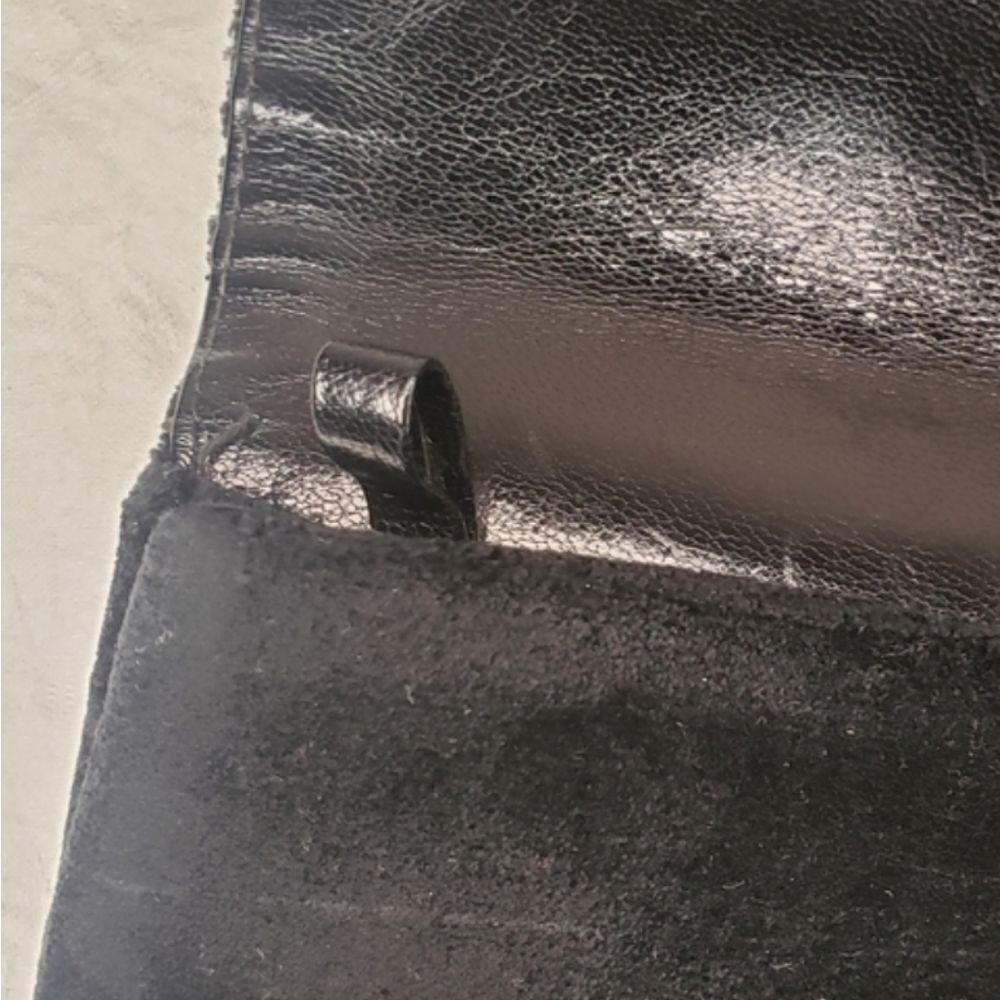 60s Black Velvet Evening Clutch Handbag Camea - Picture 6 of 12